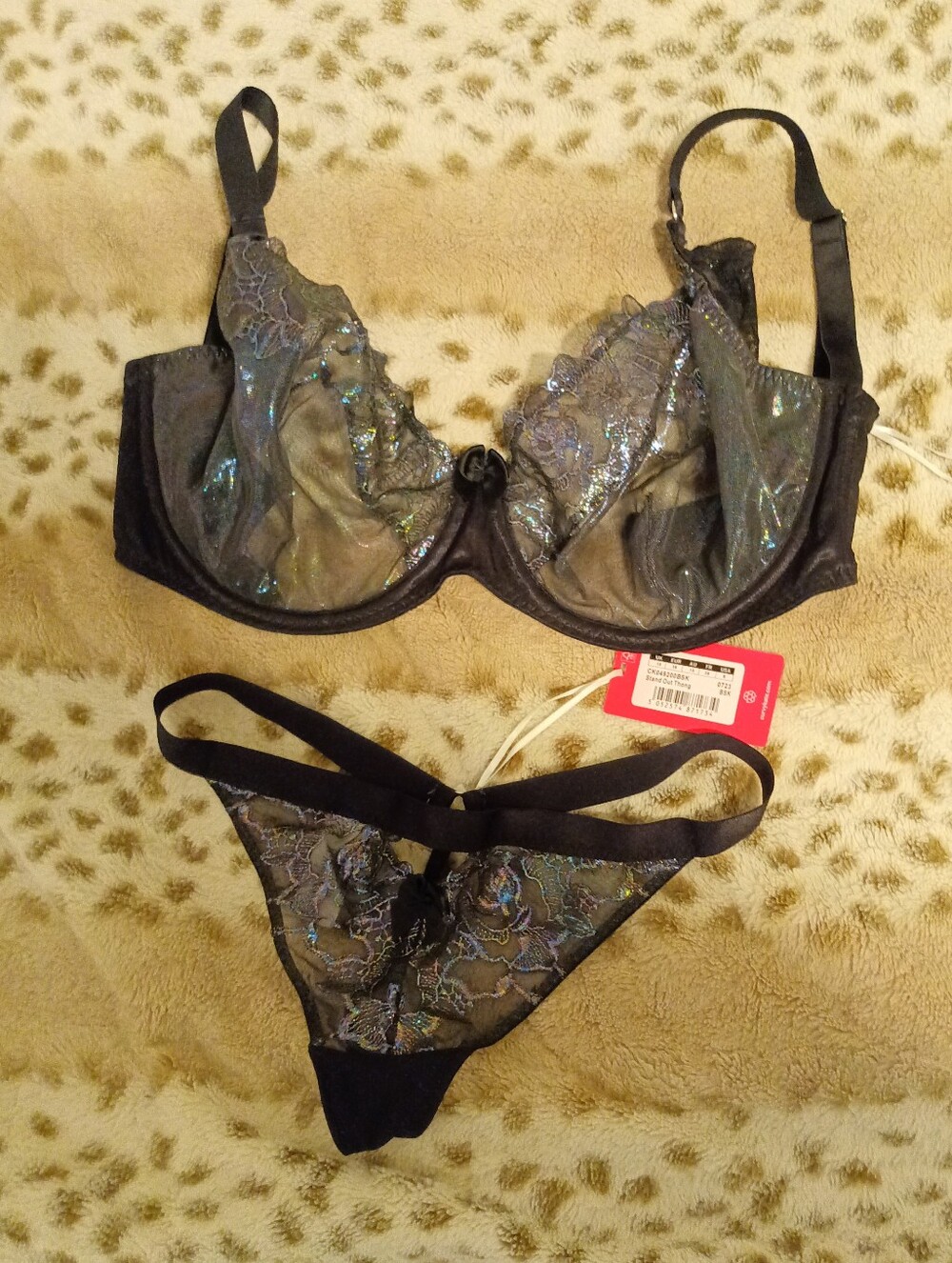 Curvy Kate "Stand Out" Size 30J Bra / 10 Thong Set NWT